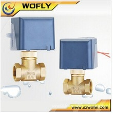 Brass Electric water valve flow control , directional control globe valve